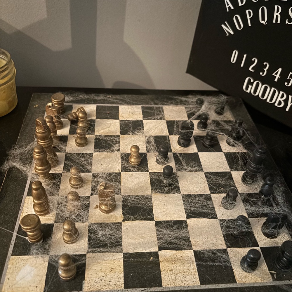 Haunted ChessBoard Halloween Decor